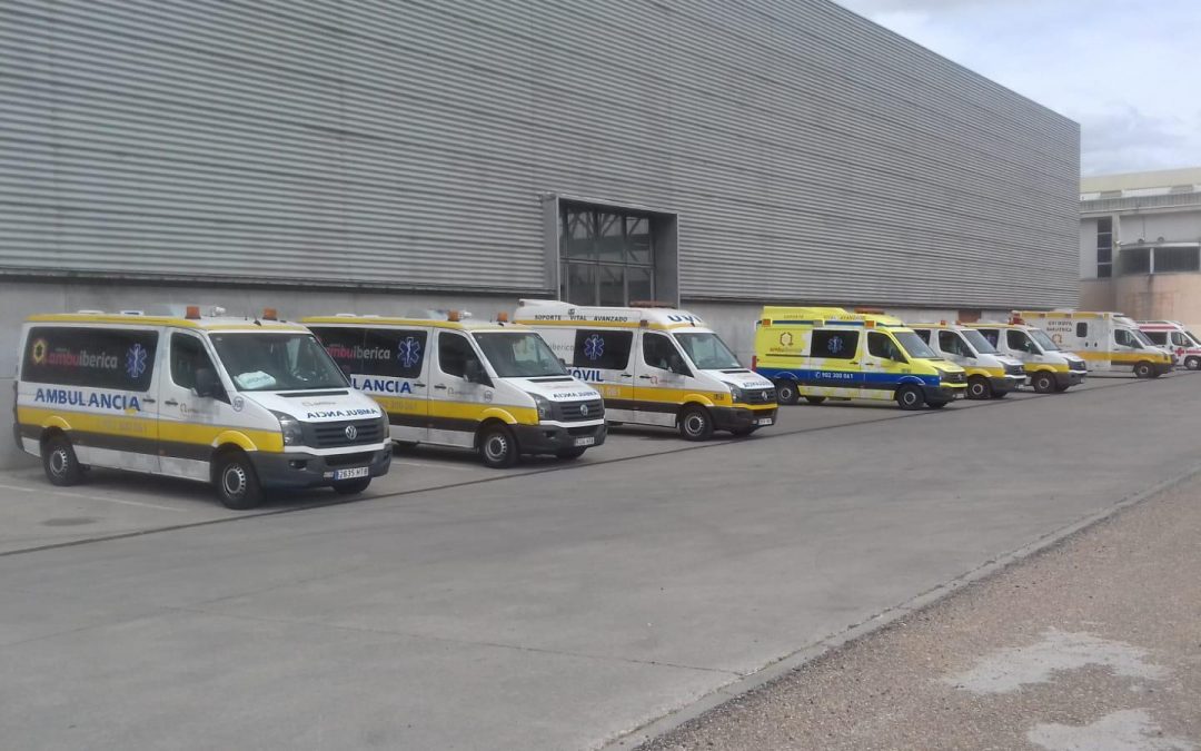 Ambuibérica amplía su flota para los trabajos en el hospital de campaña de la Feria de Muestras de Valladolid