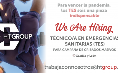 Buscamos técnicos en emergencias sanitarias (TES) en Castilla y León para cribados masivos