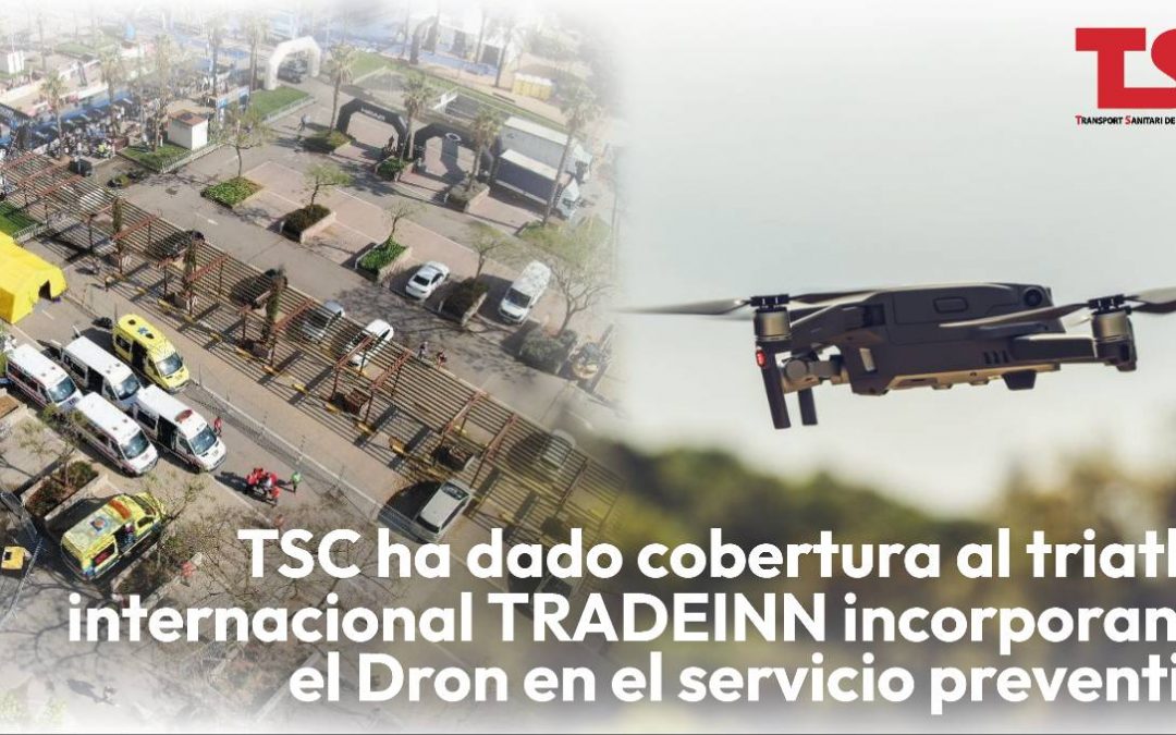 TSC ha dado cobertura al triatlón internacional TRADEINN, incorporando por primera vez un dron